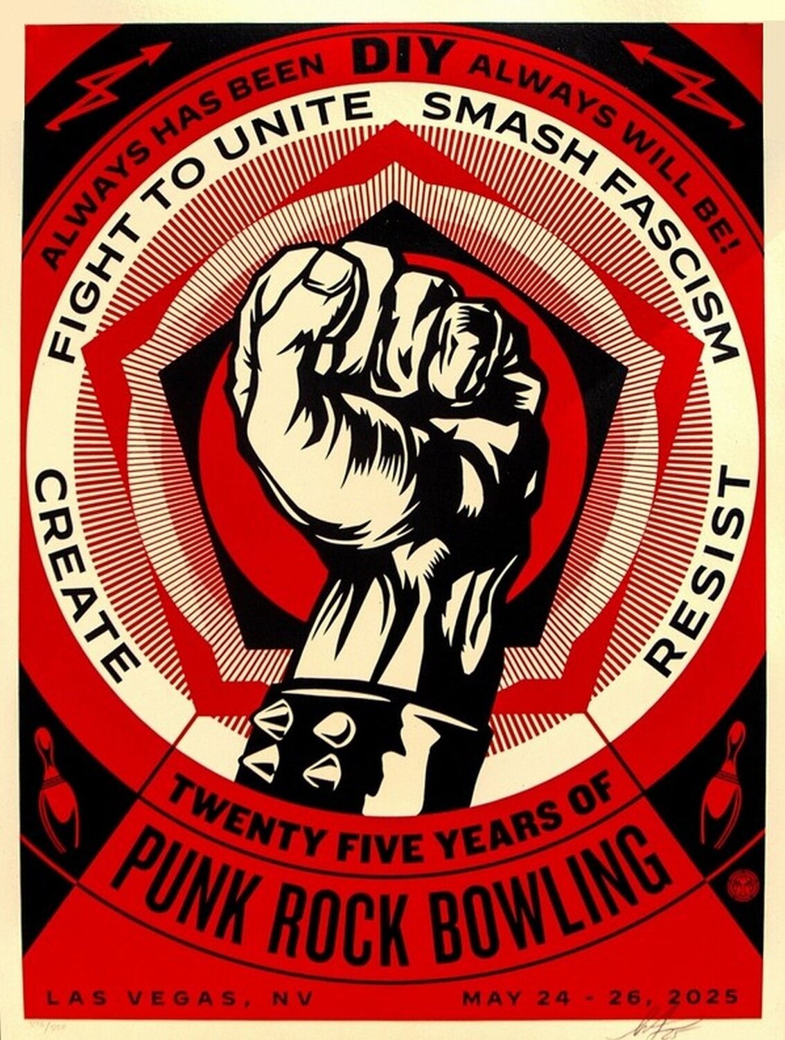 Punk Rock Bowling Shepard Fairey Stampa in vendita