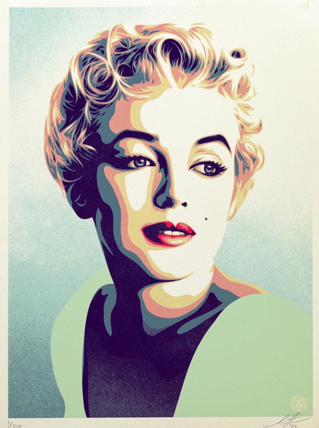 Marylin Sunset Shepard Fairey Impresión en venta