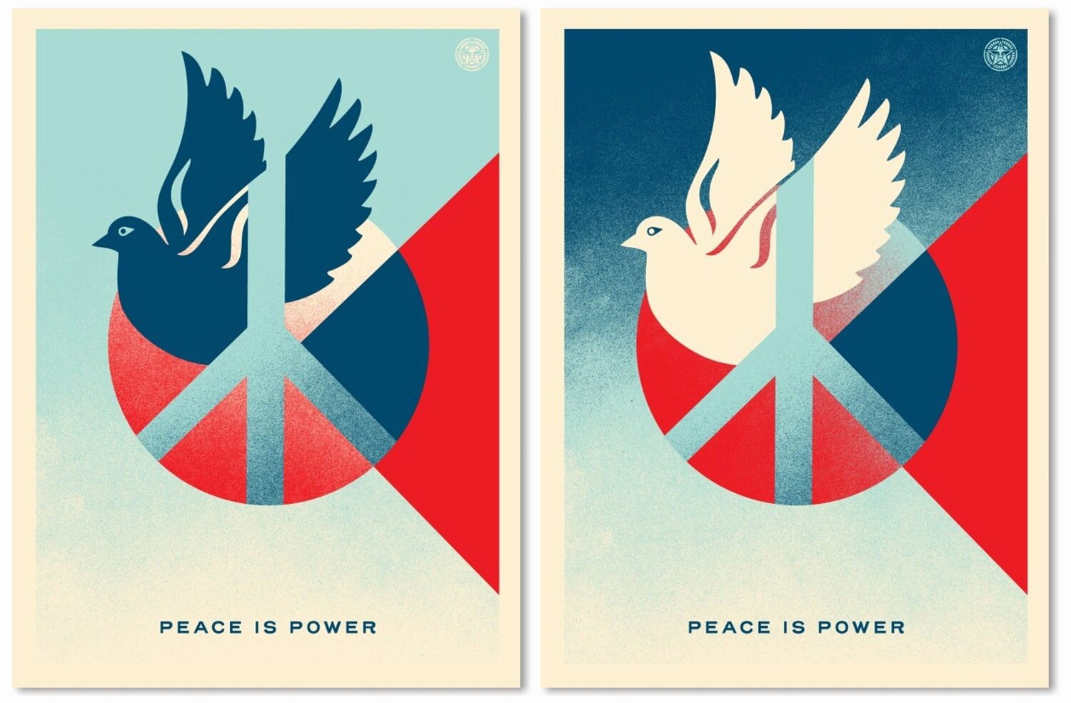 Peace is Power SET Shepard Fairey Stampa in vendita