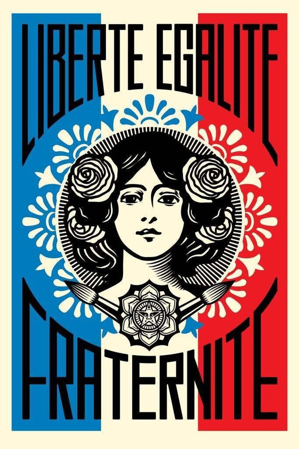Liberté Egalité Fraternité - 1st Edition Shepard Fairey Druck zu verkaufen