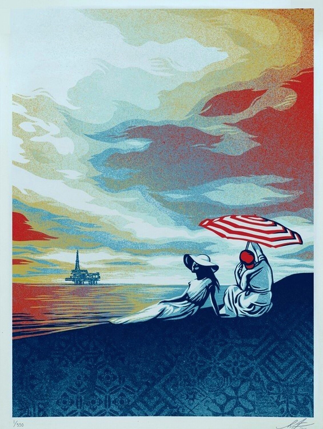 Bliss at the Cliff’s Edge Shepard Fairey Édition à vendre