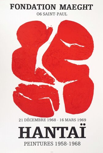 Composition rouge by Simon Hantaï, Print for Sale on Singulart