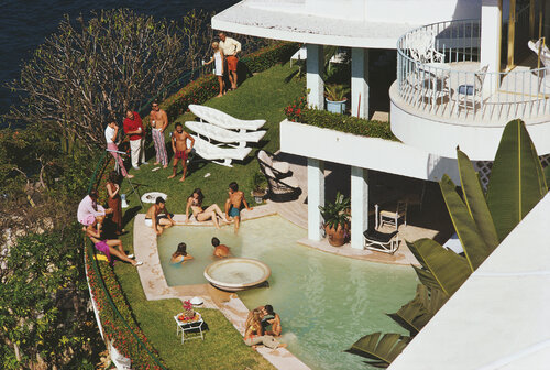 Slim Aarons 'Clifftop Pool' par Slim Aarons, Photographie en vente sur Singulart