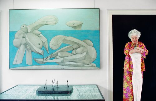 Slim Aarons 'Peggy Guggenheim' di Slim Aarons, Fotografia in vendita su Singulart