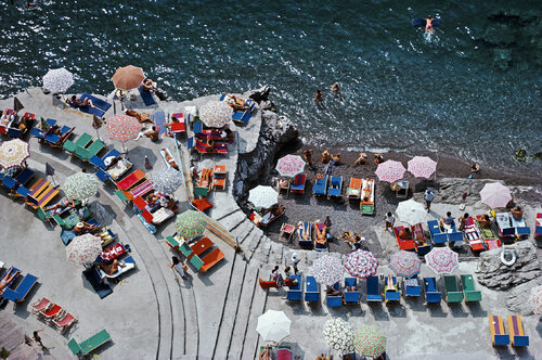 Slim Aarons 'Positano Beach' by Slim Aarons, Photography for Sale on Singulart