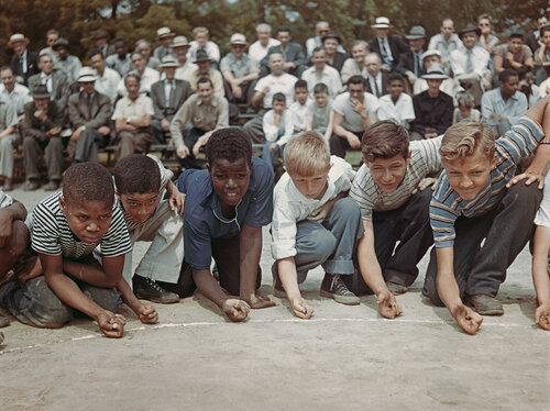 Slim Aarons 'Marbles Championship' by Slim Aarons, Photography for Sale on Singulart