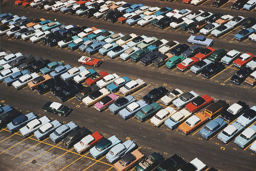 Slim Aarons 'Fontainebleau Car Park' by Slim Aarons, Photography for Sale on Singulart
