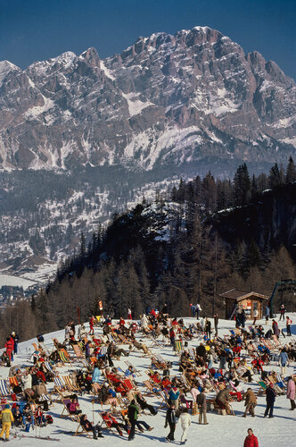 Slim Aarons 'Ski Slopes at Cortina d'Ampezzo' by Slim Aarons, Photography for Sale on Singulart
