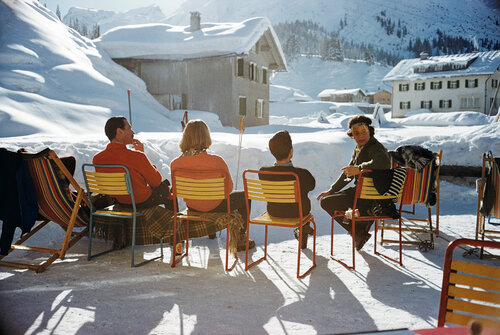 Slim Aarons 'Relaxing in Lech' by Slim Aarons, Photography for Sale on Singulart