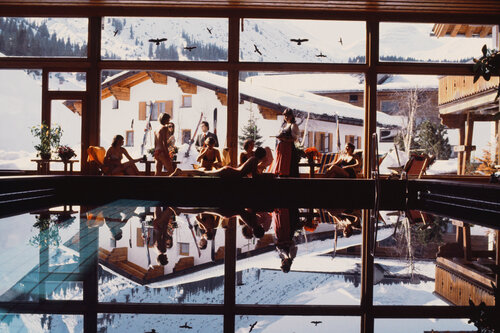 Slim Aarons 'Gasthof Post Pool' by Slim Aarons, Photography for Sale on Singulart