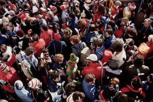 Slim Aarons 'Crowded Kitzbühel' by Slim Aarons, Photography for Sale on Singulart