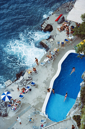 Slim Aarons 'Pool On Amalfi Coast' by Slim Aarons, Photography for Sale on Singulart