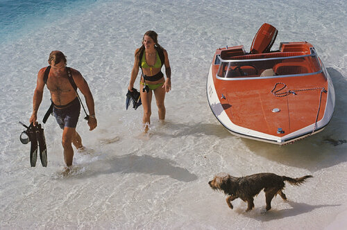 Slim Aarons 'Snorkelling Holiday' di Slim Aarons, Fotografia in vendita su Singulart