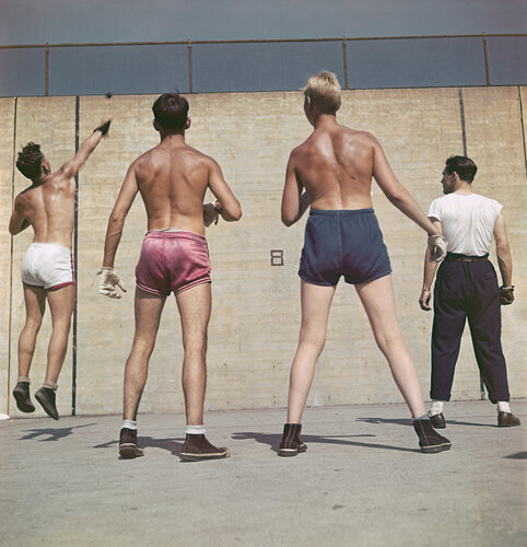 Slim Aarons 'Handball In Central Park' by Slim Aarons, Photography for Sale on Singulart