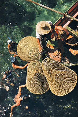 Slim Aarons 'Snorkelling In The Shallows' by Slim Aarons, Photography for Sale on Singulart