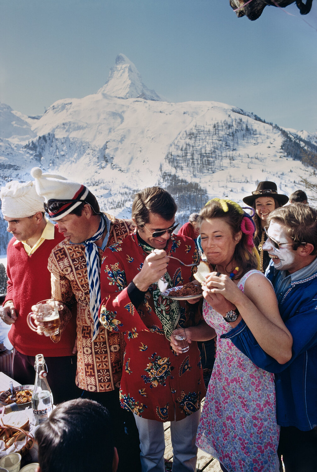 Zermatt Skiing Slim Aarons Fotografia in vendita
