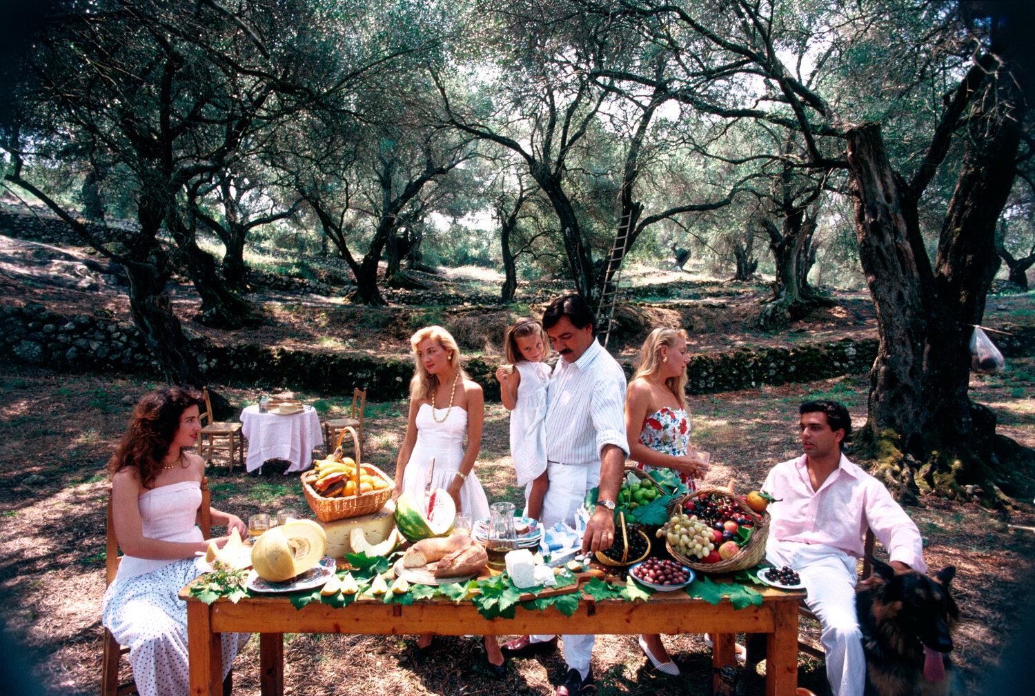 Slim Aarons 'Corfu Picnic' Slim Aarons Fotografia in vendita