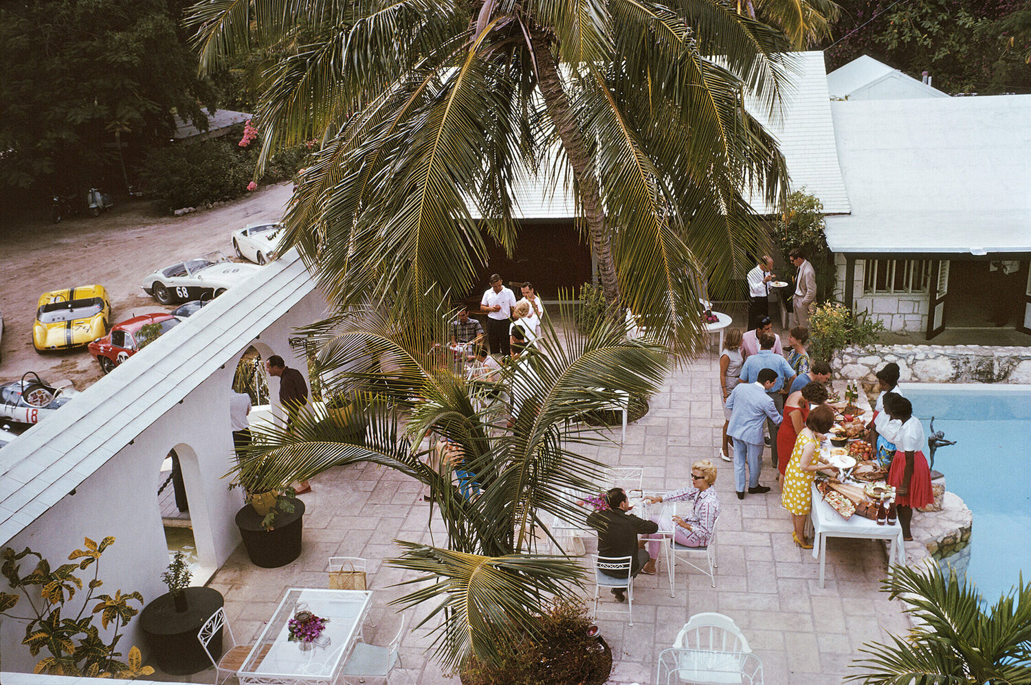 Slim Aarons 'Race Day Lunch'  Slim Aarons Fotografia in vendita