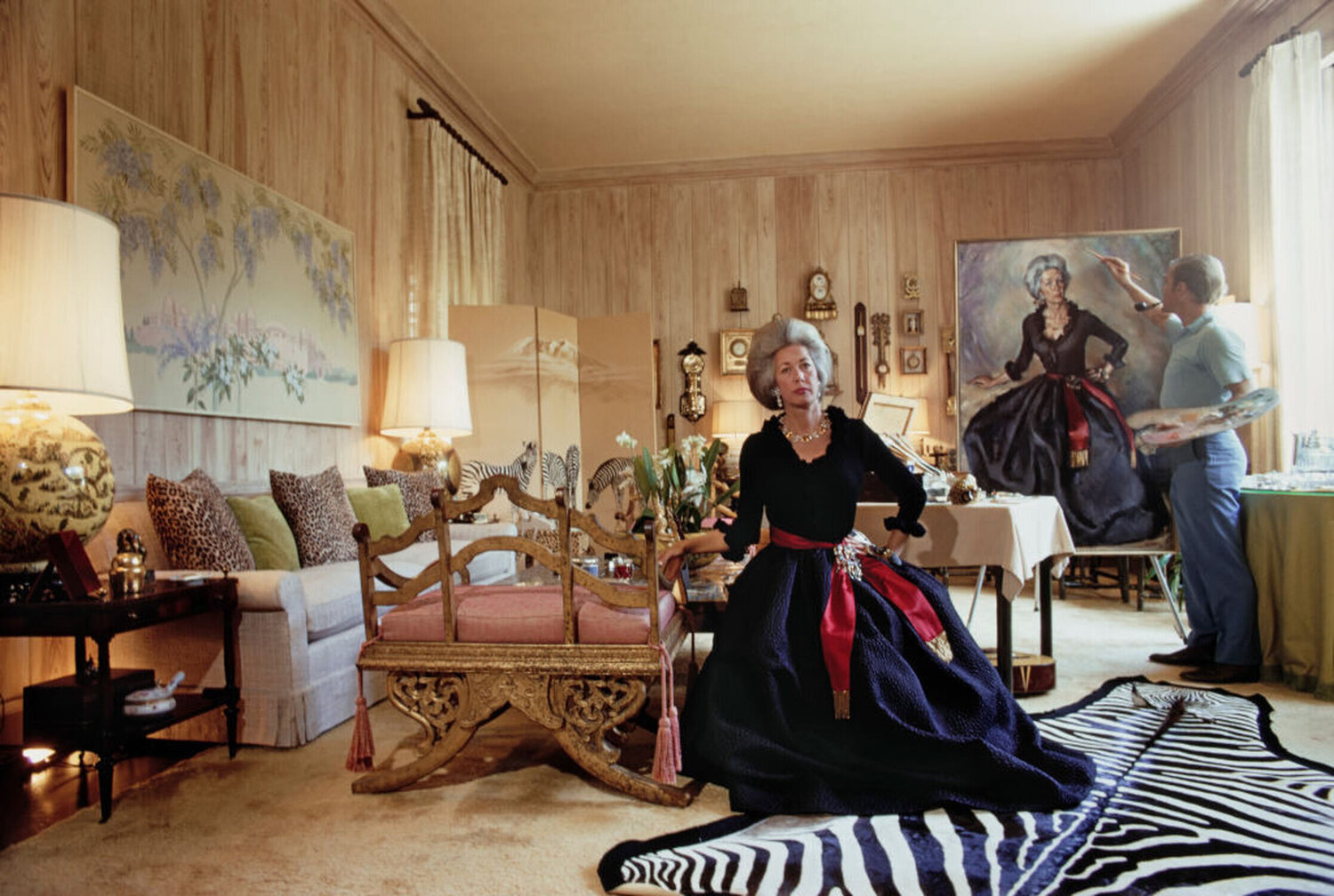 Slim Aarons 'Portrait Sitting' Slim Aarons Fotografia in vendita