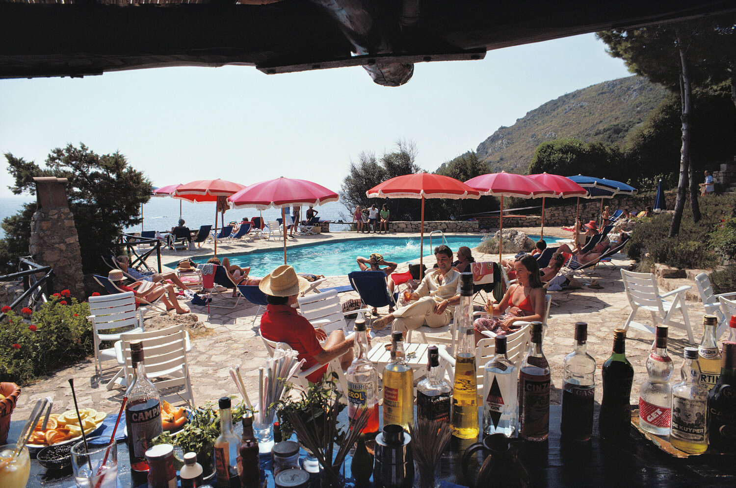 Slim Aarons 'Poolside Bar' Slim Aarons Photography for sale