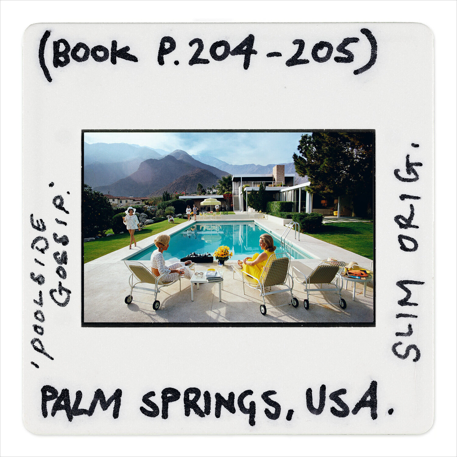 Slim Aarons 'Poolside Gossip - Slide' Slim Aarons Photography for sale