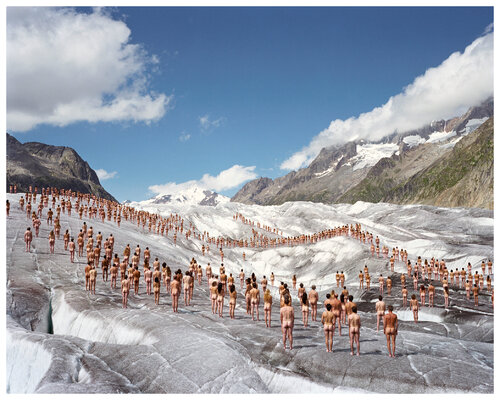 Switzerland, Aletsch Glacier 2 (Greenpeace) van Spencer Tunick, Fotografie te koop op Singulart