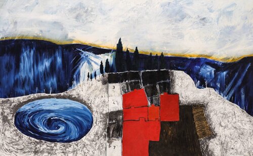 War Village van Stanley Donwood, Schilderij te koop op Singulart