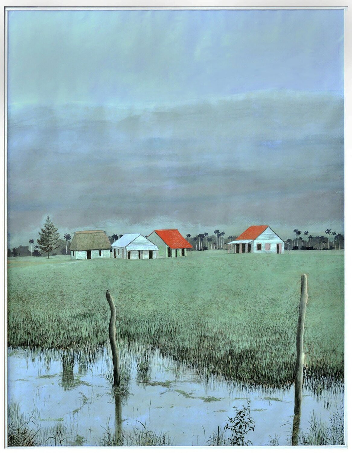 Paisaje (Landscape) Tomás Sánchez Werk auf Papier zu verkaufen