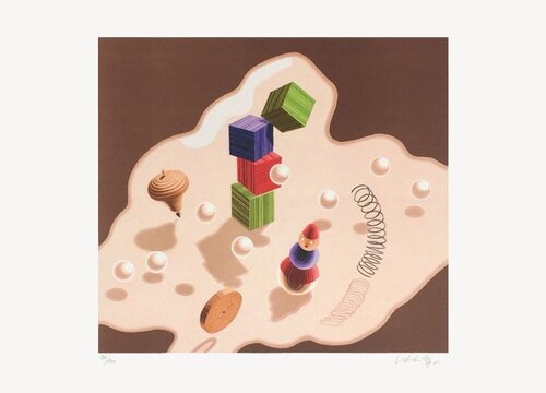 Origines album - Etude de mouvement - Jouets by Victor Vasarely, Print for Sale on Singulart