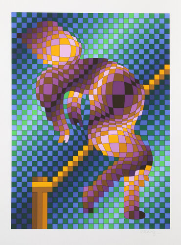 Harlequin Sportif by Victor Vasarely, Print for Sale on Singulart