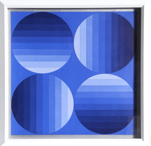 Symphony in Blue von Victor Vasarely, Druck kaufen auf Singulart