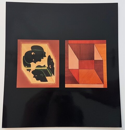 Cube Axo and Etude Axonometrique-1 Victor Vasarely