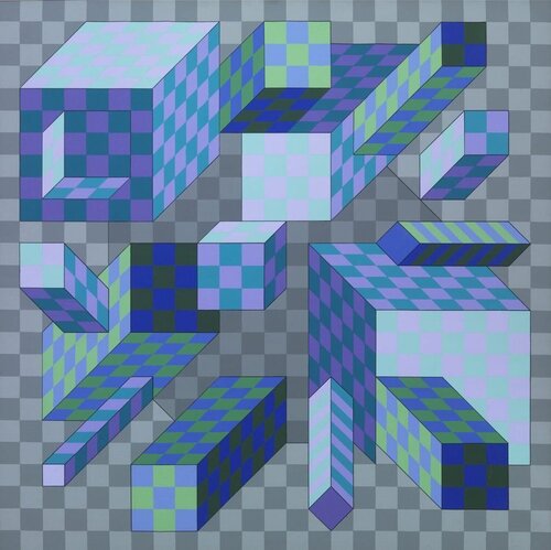Palota - Inf van Victor Vasarely, Schilderij te koop op Singulart