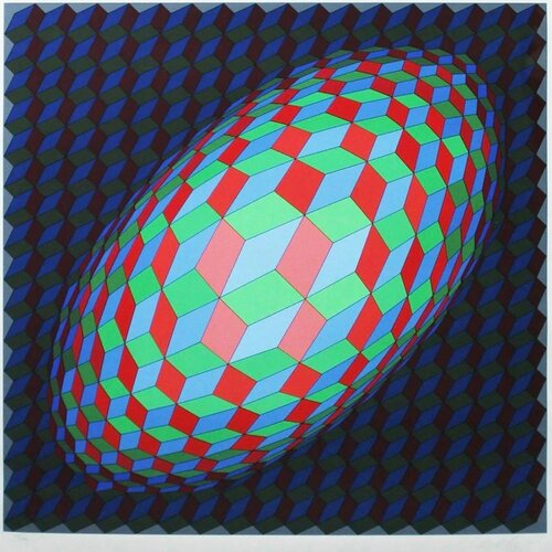Omega V van Victor Vasarely, Afdruk te koop op Singulart