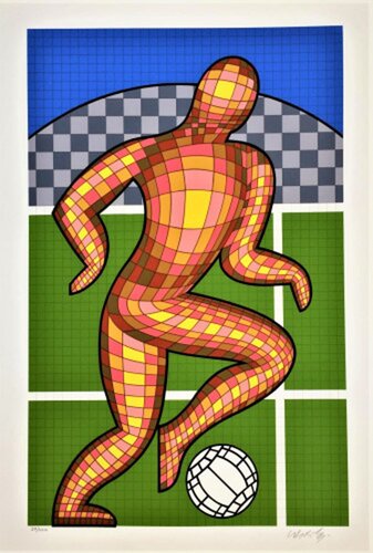 Foot Soccer van Victor Vasarely, Afdruk te koop op Singulart