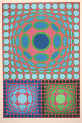 Tri Vega van Victor Vasarely, Afdruk te koop op Singulart
