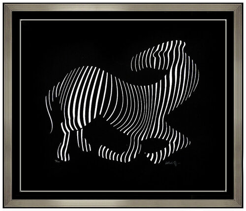 Zebra - Cast Relief van Victor Vasarely, Afdruk te koop op Singulart
