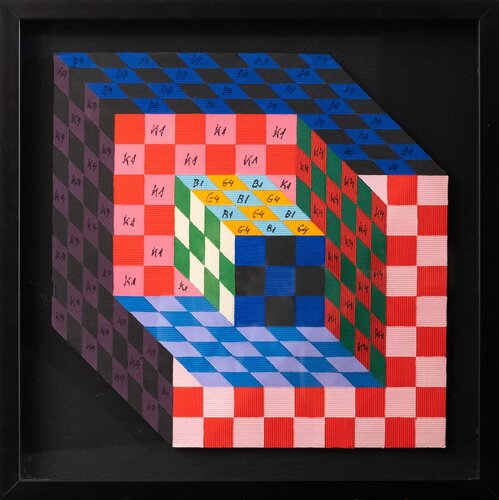 Proyecto para gráfica van Victor Vasarely, Andere media te koop op Singulart