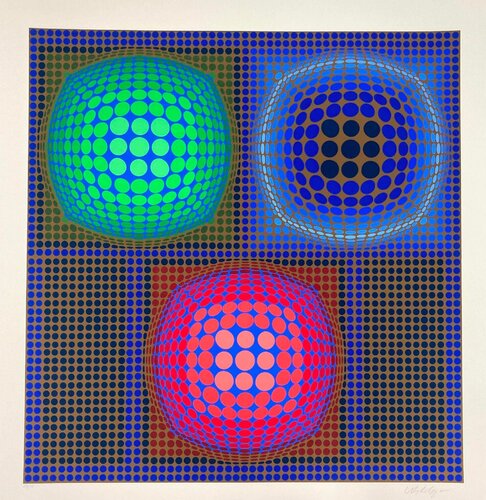 Terroide (from Vancouver) by Victor Vasarely, 인쇄 for Sale on Singulart