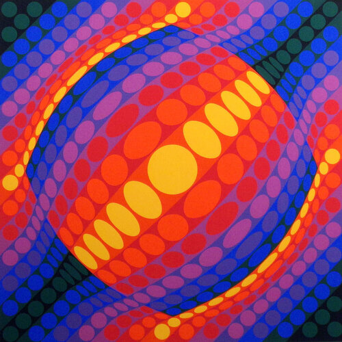 Planeta van Victor Vasarely, Afdruk te koop op Singulart