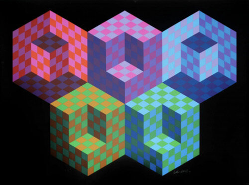 Hexa 5 van Victor Vasarely, Afdruk te koop op Singulart