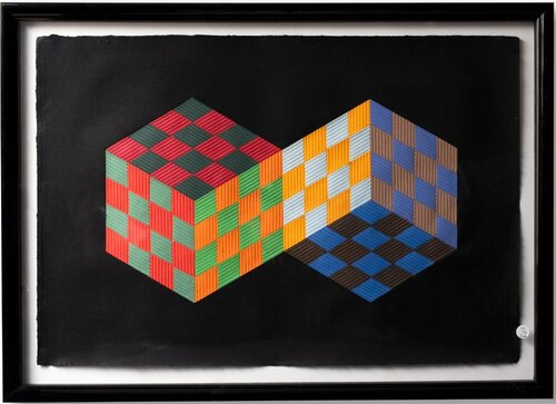 Kartsou (Maquette for screen printing) van Victor Vasarely, Schilderij te koop op Singulart