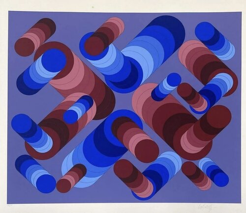 Stridim van Victor Vasarely, Afdruk te koop op Singulart