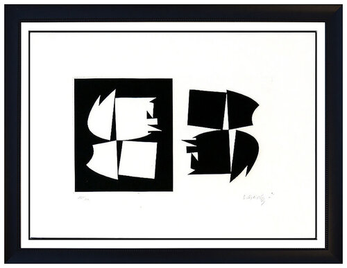 Noir et Blanc van Victor Vasarely, Afdruk te koop op Singulart