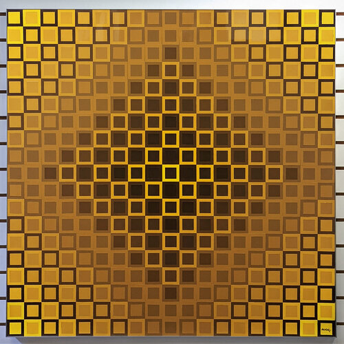 ALOM-I YELLOW/YELLOW van Victor Vasarely, Afdruk te koop op Singulart
