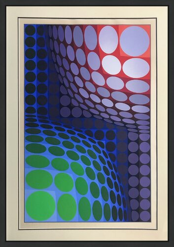 BI-VEGA di Victor Vasarely, Stampa in vendita su Singulart