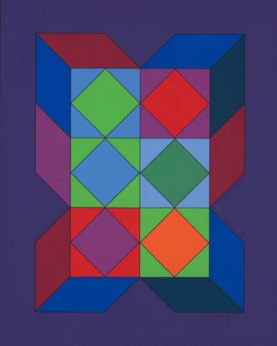 Ohne Titel XLVI di Victor Vasarely, Stampa in vendita su Singulart