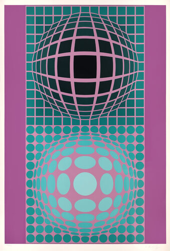 Oltar-Zoeld di Victor Vasarely, Stampa in vendita su Singulart