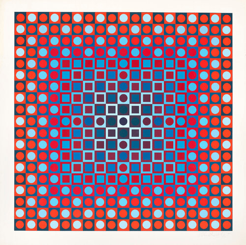 Alom-Rouge and Bleu van Victor Vasarely, Afdruk te koop op Singulart