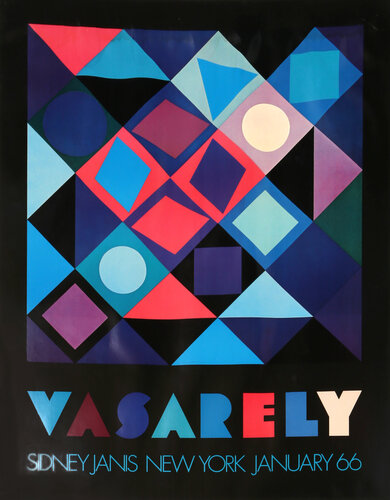Sidney Janis Exhibition by Victor Vasarely, Print for Sale on Singulart